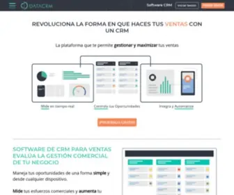 Datacrm.com(CRM para la gestión comercial en Colombia y México) Screenshot