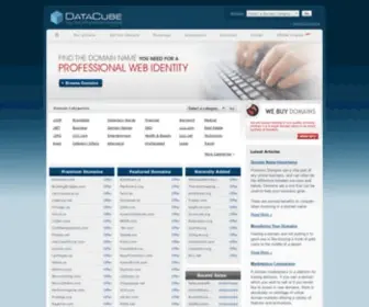 Datacube.com(Buy and Sell Premium Domain Names) Screenshot