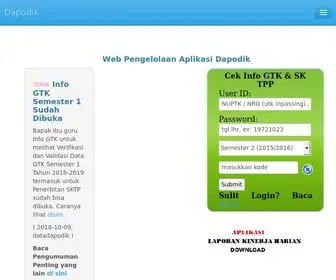 Datadapodik.com(Data Dapodik Info Pendataan) Screenshot