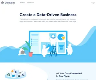 Datadeck.com(Simplify your Data) Screenshot
