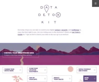DatadetoxKit.org(Data Detox Kit) Screenshot