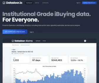 Datadoor.io(Institutional Grade iBuying data for Everyone) Screenshot