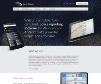 Datadriven.com(Watson mobile law enforcement software) Screenshot