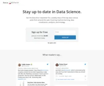 Dataelixir.com(Data Elixir) Screenshot