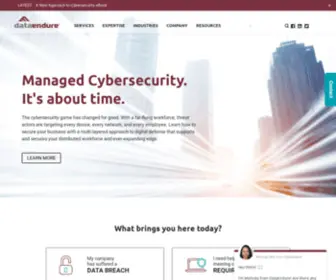 Dataendure.com(Managed Cybersecurity) Screenshot