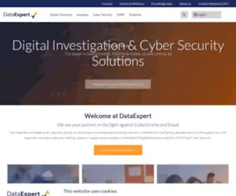 Dataexpert.eu(Uw partner in de strijd tegen (cyber)criminaliteit) Screenshot