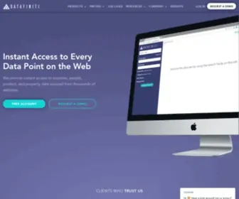 Datafiniti.co(Intelligent Web Data for Data) Screenshot