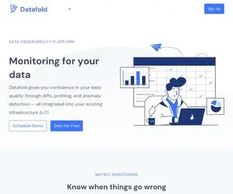 Datafold.com(Data observability platform) Screenshot