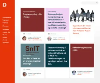 Dataforeningen.no(Den norske dataforening) Screenshot