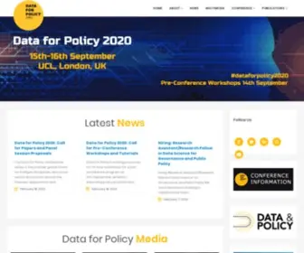 Dataforpolicy.org(Data for Policy) Screenshot