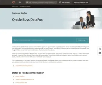 Datafox.co(Oracle and DataFox) Screenshot