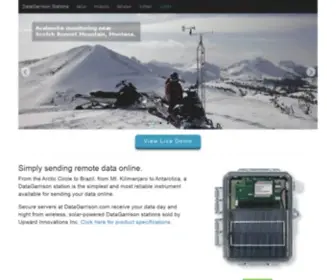 Datagarrison.com(DataGarrison Satellite Weather Station Portal) Screenshot