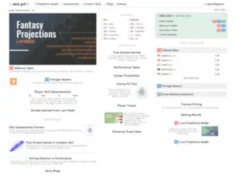 Datagolf.org(Data Golf) Screenshot