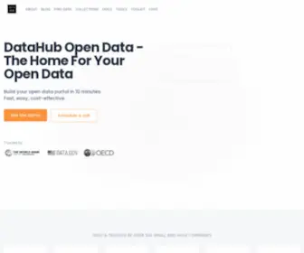 Datahub.io(Frictionless Data) Screenshot