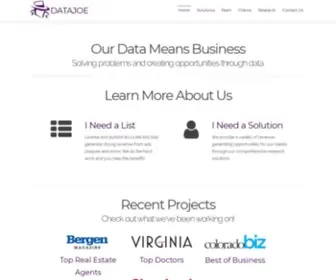 Datajoe.com(Datajoe) Screenshot