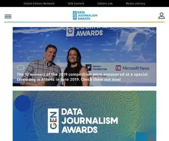 Datajournalismawards.org Screenshot