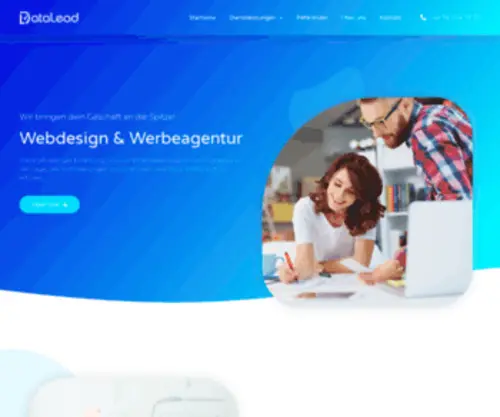 Datalead.ch(Webdesign & Werbeagentur) Screenshot