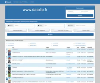 Datalib.fr(Accueil) Screenshot