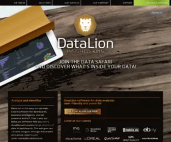 Datalion.com(Dashboard Software für BI) Screenshot