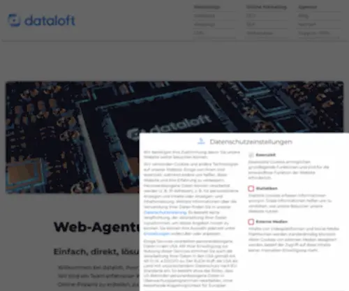 Dataloft.ch(Rundum sicher) Screenshot