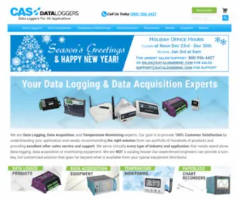 Dataloggerinc.com(Data Logger & Data Acquisition Solutions from CAS DataLoggers) Screenshot
