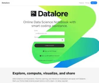 Datalore.io(Datalore) Screenshot