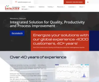 Datalyzer.com(Enhance Manufacturing Quality with DataLyzer SPC) Screenshot