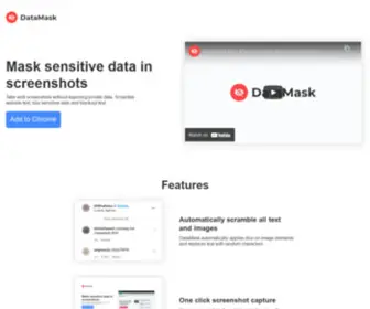 Datamask.tech(Browser extension) Screenshot