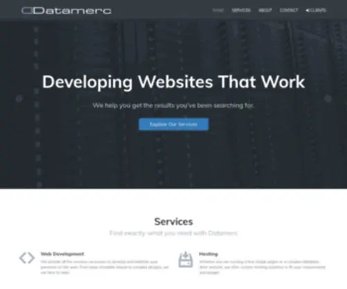 Datamerc.com(Web development) Screenshot
