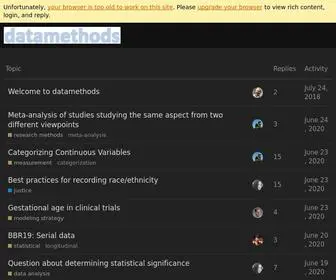 Datamethods.org(Datamethods Discussion Forum) Screenshot