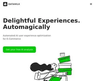 Datamilk.ai(Data driven user experience optimizer) Screenshot