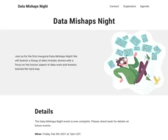 Datamishapsnight.com(Data Mishaps Night) Screenshot