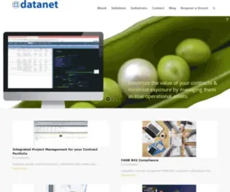 Datanet.com(Contract Management Software) Screenshot