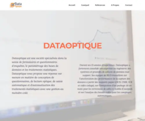 Dataoptique.fr(Prestataire spécialisé en études de marché) Screenshot