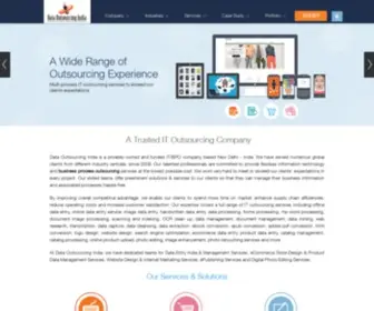 Dataoutsourcingindia.com(Data Entry India) Screenshot