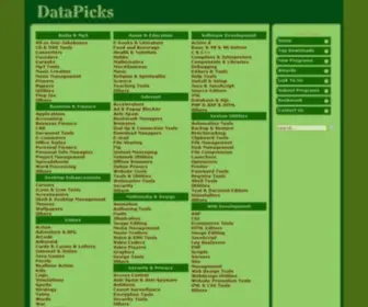 Datapicks.com(Free Download Directory) Screenshot