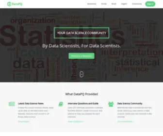 Datapq.com(Your Data Science Community) Screenshot