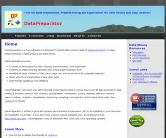 Datapreparator.com(Tool for Data Preparation) Screenshot