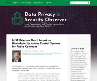 Dataprivacyandsecurityobserver.com(Balch & Bingham's Data Privacy & Security Observer) Screenshot