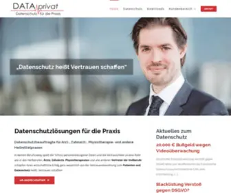 Dataprivat.de(Datenschutzlösungen für Ihre Praxis) Screenshot