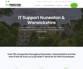 Dataproductions.co.uk(Dataproductions) Screenshot