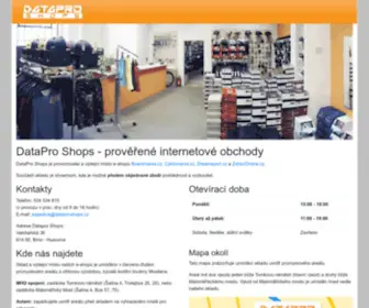 Dataproshops.cz(DataPro Shops e) Screenshot