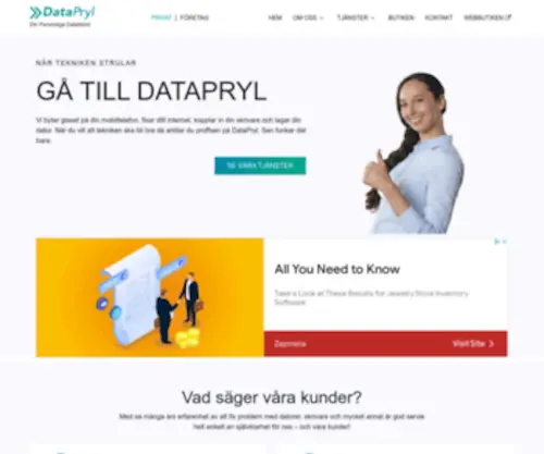 Datapryl.se(Hem) Screenshot