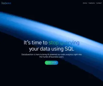 Dataquestion.io(AI-powered BI for non-analysts) Screenshot