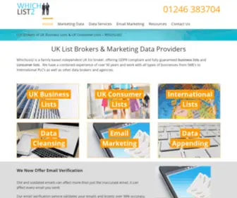 Dataquotes.co.uk(UK List Broker of Business & Consumer Lists) Screenshot