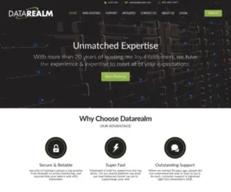 Datarealm.com(Dedicated Servers & Secure Web Hosting ) Screenshot