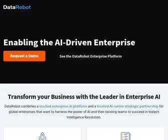 Datarobot.com(DataRobot AI Cloud) Screenshot