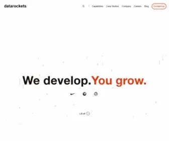 Datarockets.com(Web and mobile development company) Screenshot