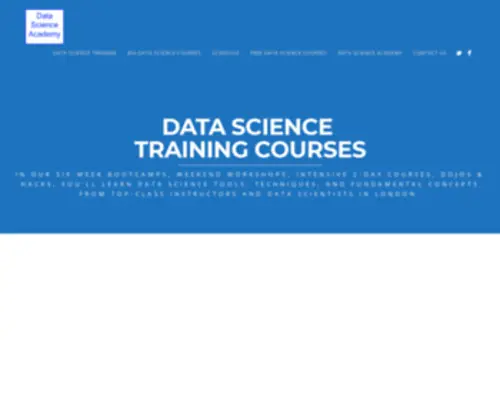 Datascienceacademy.com(Data Science Academy) Screenshot