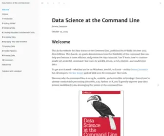 Datascienceatthecommandline.com(Data Science at the Command Line) Screenshot